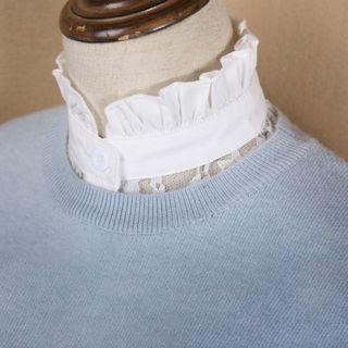 Cổ Giả Voidless Trắng Đen Có Thể Tháo Rời, Phụ Kiện Thời Trang Cho Khăn Choàng Ren Quấn Nữ Và Bé Gái