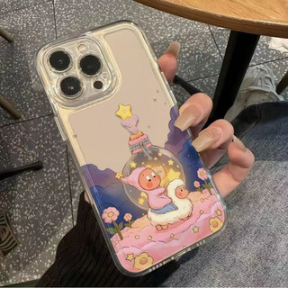 Ốp điện thoại hình lá bưởi hoạt hình cho iPhone 17Air / 16 / 15PLUS / 14 / 13pro Max / 12 / 11 / X / XS / 7 / 8, cá tính sáng tạo. Vỏ trong suốt, chống thấm nước, chống sốc, vỏ bảo vệ