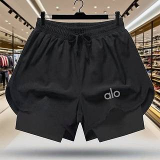 Summer Running Swimming Track and Field Quick-Drying Sports Casual Versatile Anti-Wardrobe Malfunction Shorts Trendy Double Layer Fake Two Pieces Pants dCV5