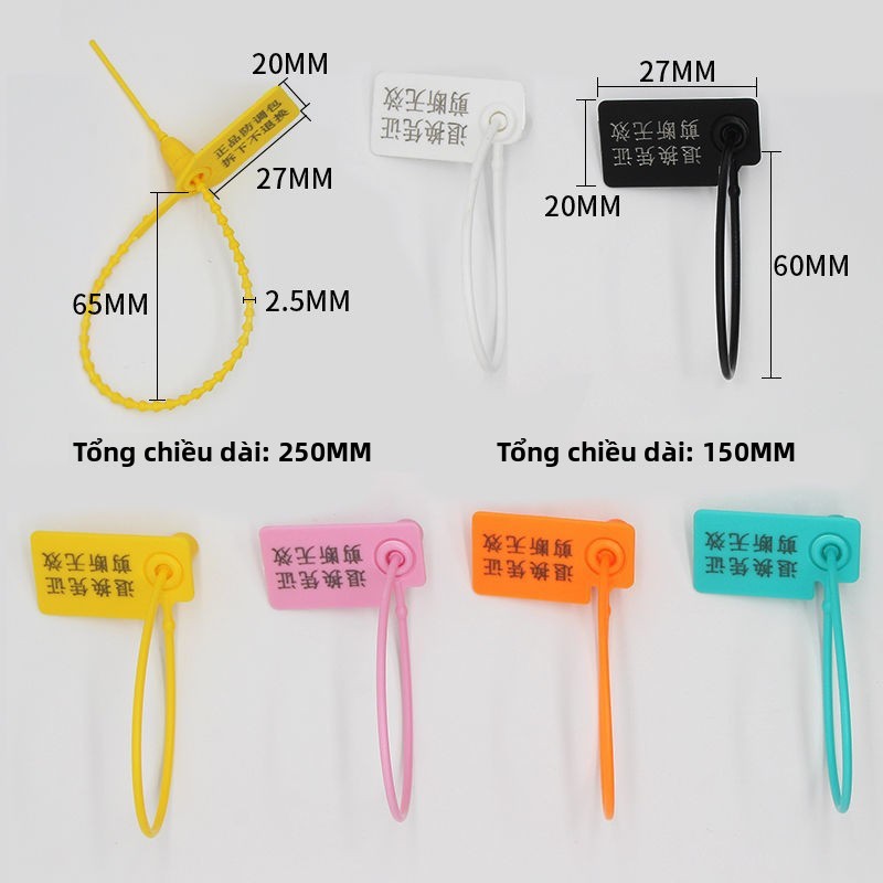 🔥Con dấu nhựa dùng một lần khóa chống điều chỉnh túi chống hàng giả dây buộc quần áo nhãn Thẻ Thẻ Chống Trộm Chống Trộm Chống thay đổi khóa chống trộm UQPN