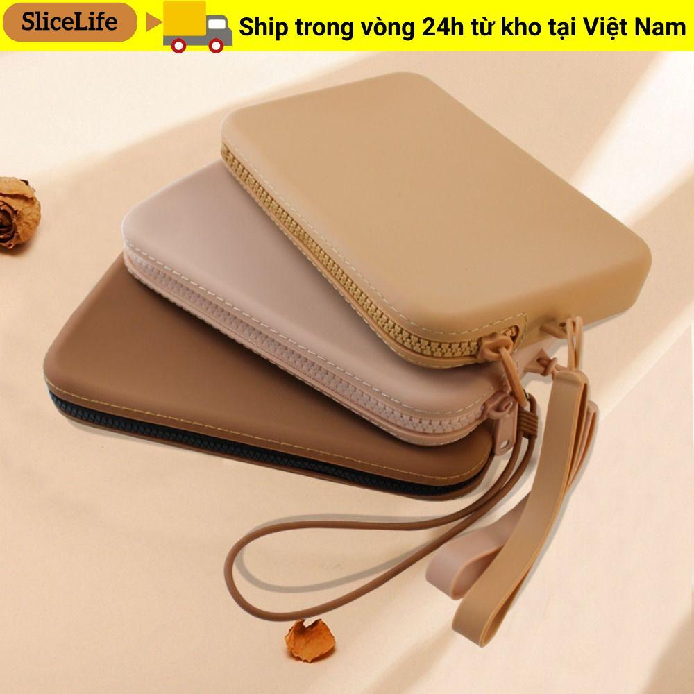 Túi lưu trữ silicon SLICELLIFE, Túi điện thoại treo chống nước di động, Vỏ bảo vệ kính râm chống bụi