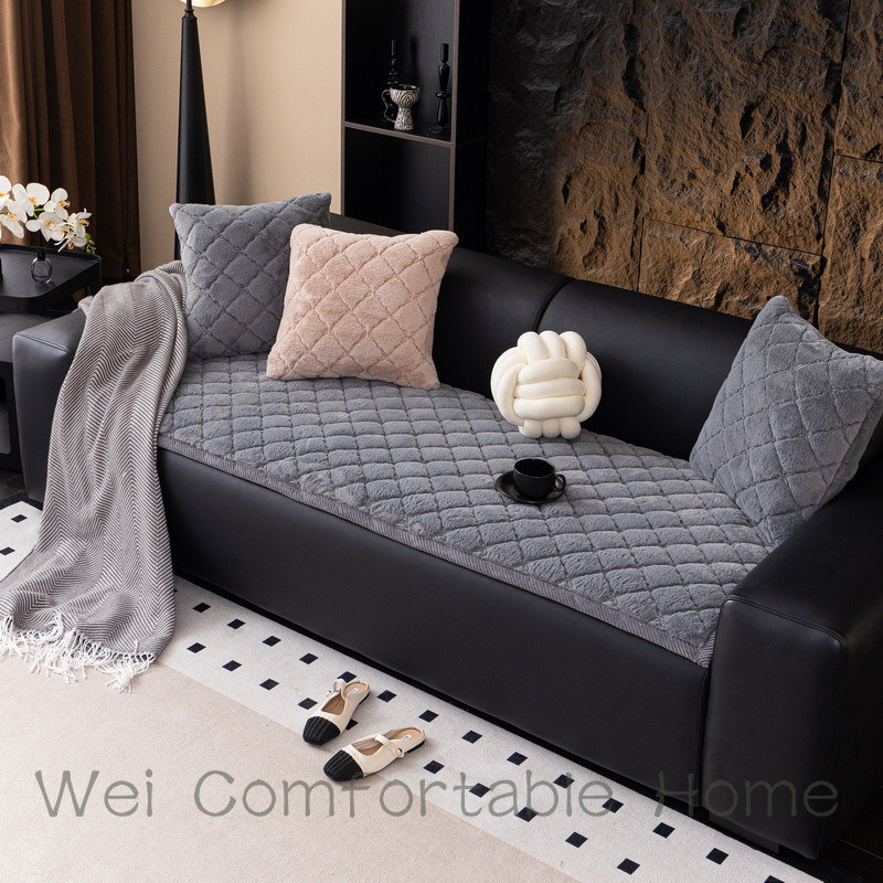 Dày Sang Trọng Sofa Đệm Mùa Đông Ấm Áp Đệm 2025 Phong Cách Mới Sofa Bao Vải