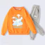 Kuromi Kids Áo Hoodie và quần thường ngày Bộ hai mảnh phong cách hoạt hình cho bé gái Trang phục hàng ngày cho trường học