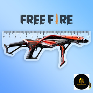 Mô hình Thước Kẻ Học Sinh 15cm In Free Fire Cs Go Counter Strike Cf Game Hành Động-ĐH