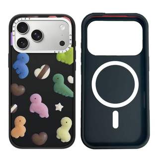 CASECASE X Petty Dust Case White Camera Ring Edition Matte Đen Cứng Hút Từ Tính Tác Động Dành Cho Apple IPhone 13 14 15 16 17 Pro Max Air Plus Có Hộp