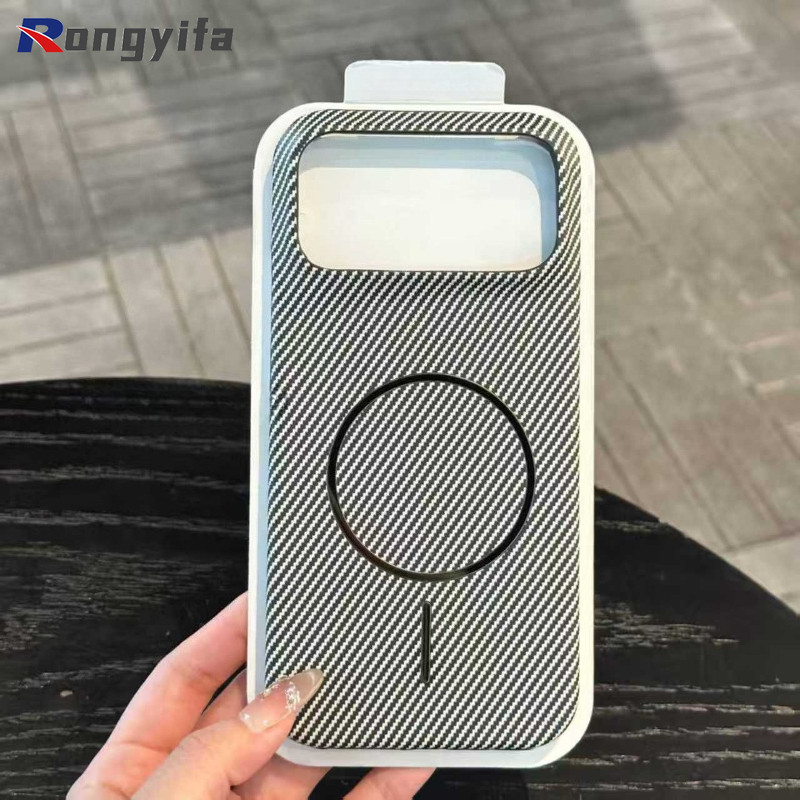 Ốp điện thoại từ tính bằng sợi Carbon cho Honor Win RT Magic 8 7 Lite 6 5 Pro 5G 4G Vỏ kinh doanh Vỏ sạc không dây sang trọng dễ thương