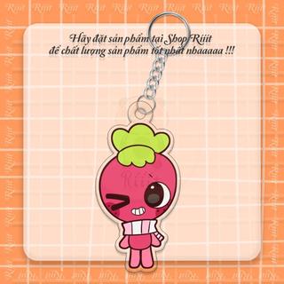 Móc khóa Shrimpo Dandy's World phụ kiện túi xách balo móc khoá bằng chất liệu arcrylic trong suốt