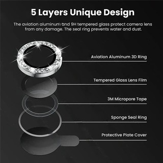 Dành Cho Samsung Galaxy A37 A57 Điện Thoại Mặt Sau Camera Bảo Vệ Cho Samsung GalaxyA57 GalaxyA37 Kim Loại Lấp Lánh Ống Kính Máy Ảnh Vòng Nắp Kính Cường Lực Ống Kính