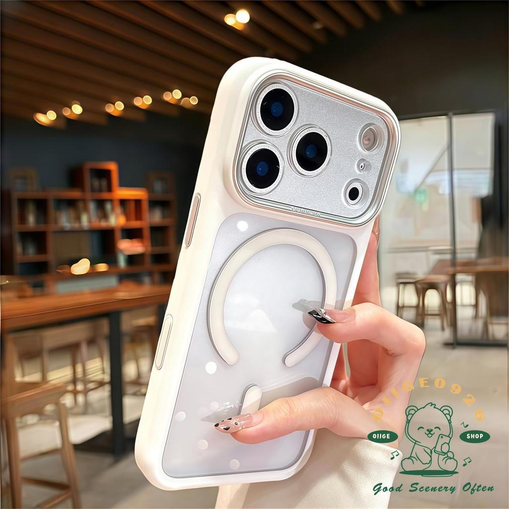 【 Ốp lưng iPhone17 】 Vỏ điện thoại từ tính nhạy cảm với da dạng lỏng túi khí iphone17 Pro Max 16 cho vỏ iPhone Vỏ mềm silicon TPU chống sốc