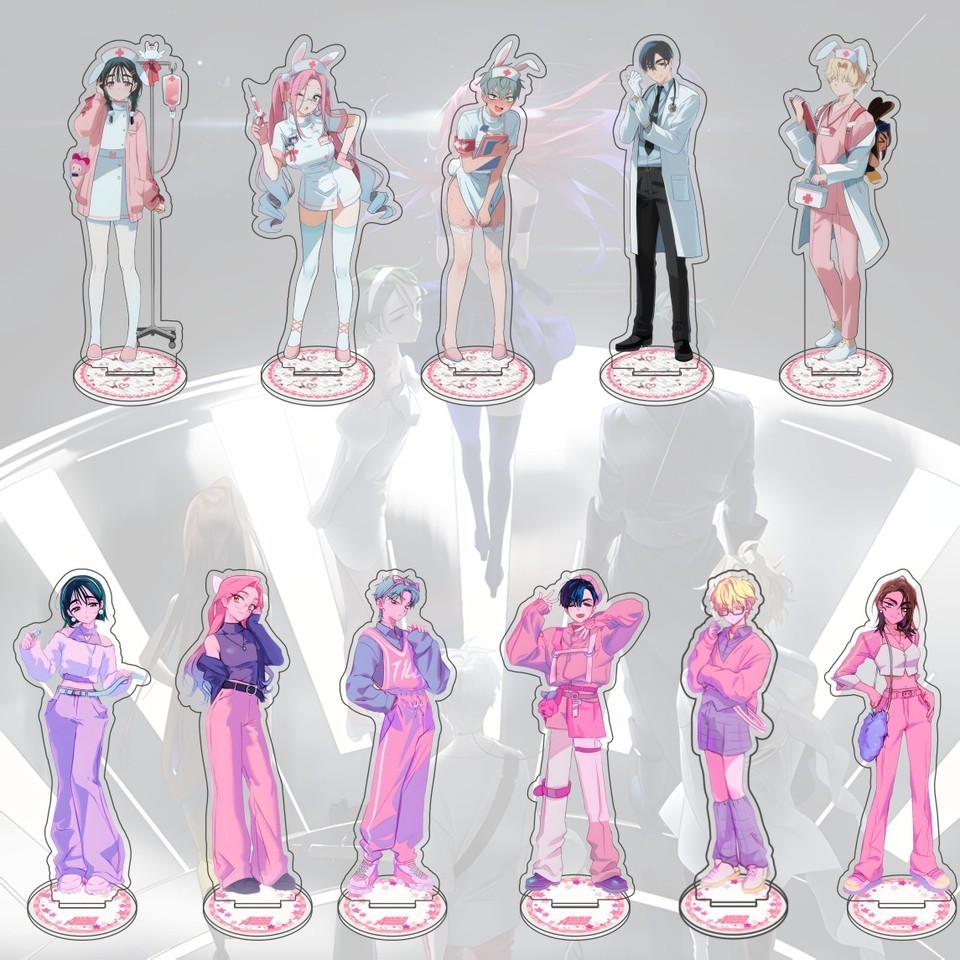 Anime ALIEN STAGE 8cm Acrylic Character Sua Mizi Till Luka Ivan Hyuna Standing Model Desktop Decoration Collection