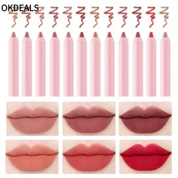 OKDEALS Lip Liner, Bút chì kẻ môi đường viền viền môi tự nhiên không thấm nước, bút chì kẻ viền môi nhung mờ