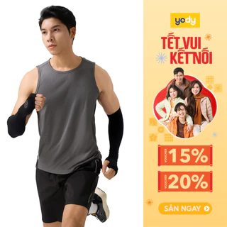Áo ba lổ YODY tanktop nam dải chỉ xẻ tà chất liệu jacquard siêu nhẹ thấm hút khô nhanh thoải mái vận động MATA25S010