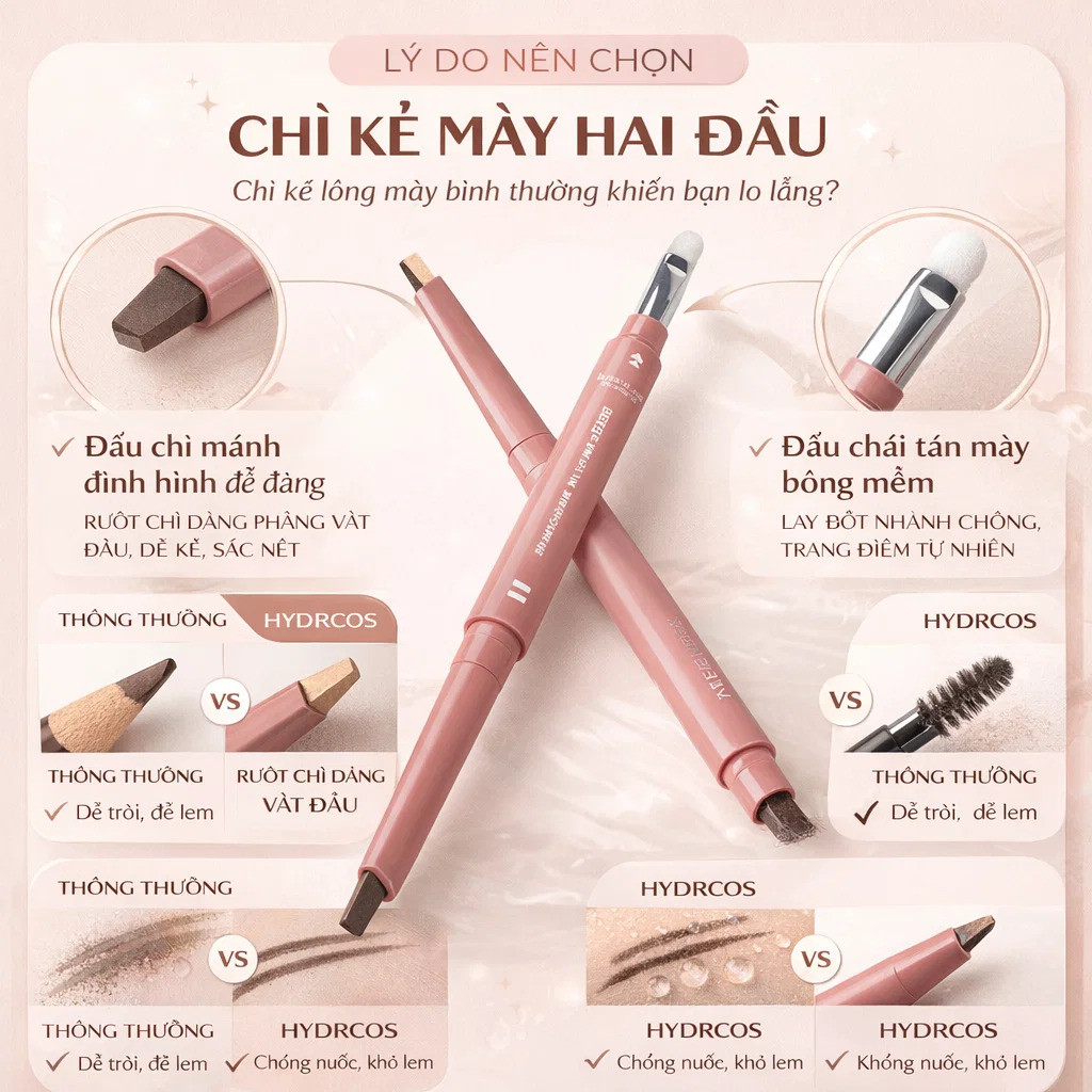 Bút kẻ mắt hai màu làm/Bút Vẽ Bọng Mắt 5D Che khuyết điểm/bút tạo khối/Che bọng mắt, Tạo khối sống mũi Bút Vẽ Bọng Mắt/Bút Tạo Bọng Mắt Dưới Một Nét bút kẻ mắt/bút kẻ mắt hai đầu chống nước và không lem