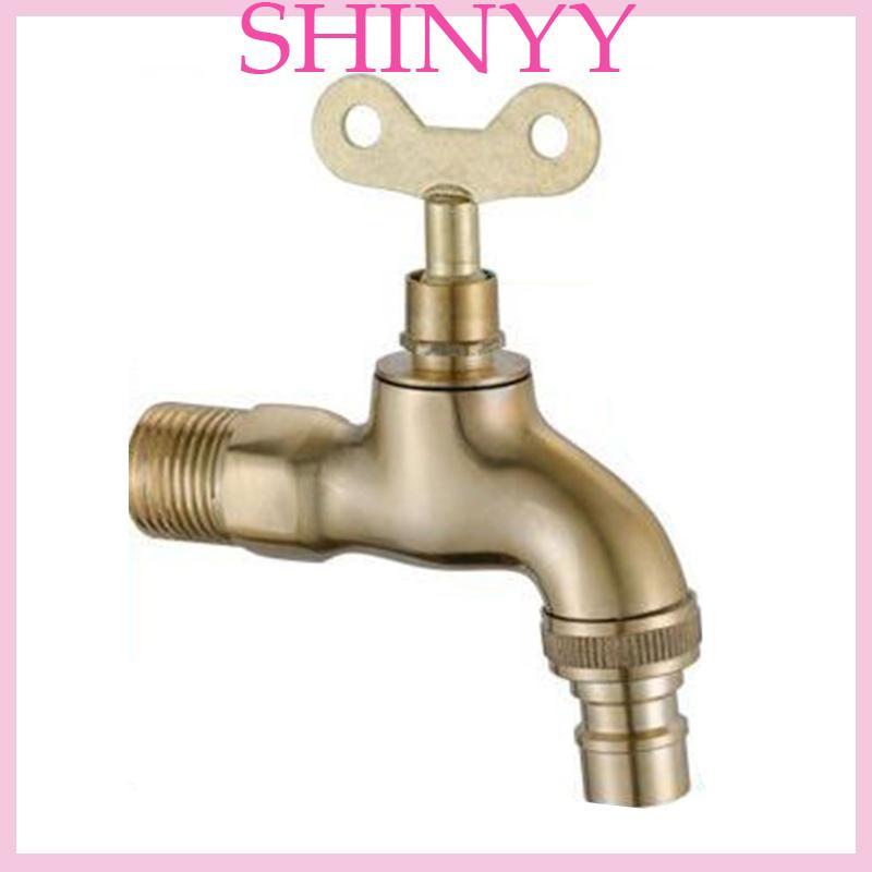 Vòi nước chống trộm SHI cho w Lock cho Key Brass Body Lỗ đơn cho Key S