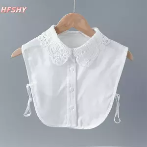 Phụ kiện thời trang nữ với ren búp bê, cổ có thể tháo rời và điều chỉnh