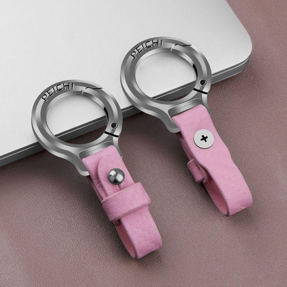 Móc khóa ô tô đa năng FANIELLAPOWELL, Móc khóa da dụng cụ ngoài trời Carabiner, Giá đỡ chìa khóa ô tô bằng hợp kim kẽm di động