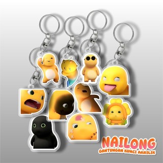 Nailong Móc Chìa Khóa Acrylic Móc chìa khóa dễ thương