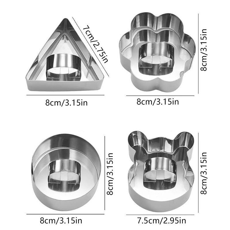 GOAY 1 Cái Khuôn Làm Bánh Inox DIY Bánh Mousse Hoạt Hình Khuôn Sushi Cơm Bóng Báo Chí Khuôn Phụ Kiện Nhà Bếp Sáng Tạo Bữa Trưa Bento VN