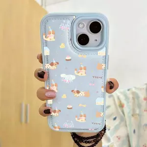 Tráng miệng vẽ nhỏ cho iPhone 17 16pro trường hợp 11 promax 15Plus trống gói