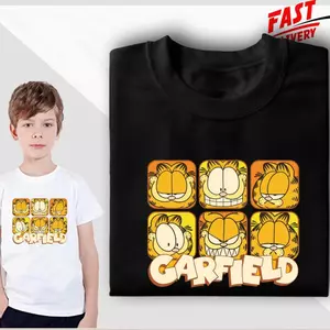 Áo MC-PRINTED PG 235 họa tiết cả nam nữ Garfield in Áo