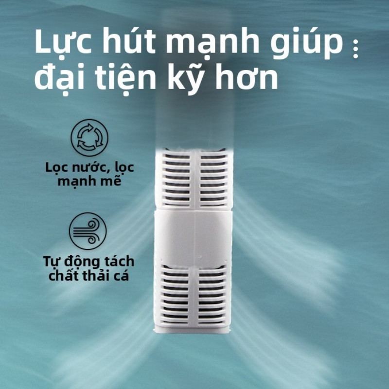 Máy Lọc Nước Bể Cá Đa Năng 5 Trong 1, Lọc Chìm Siêu Sạch, Tăng Oxy, Hút Đáy, Tiết Kiệm Điện, Cho Hồ Cá Cảnh