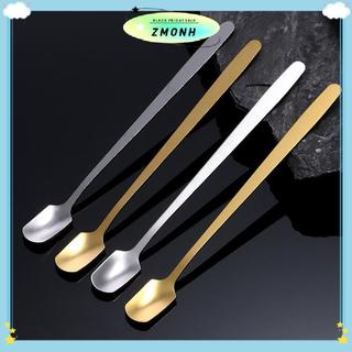 ZMONH 1 Chiếc Thép Không Gỉ Tay Cầm Dài Thìa Đá Bộ Đồ Ăn Cho Cà Phê & Trà Kem Món Tráng Miệng Khuấy Thìa Muỗng Không