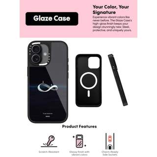 CASECASE X Til You Found Me Ốp Lưng Kính Hút Từ Tính Chống Trầy Xước Cho IPhone 17 Air 16 15 14 Pro Max Plus Ốp Lưng Cứng Có Hộp Khắc Logo