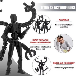 Thời trang 3D in hình nhân vật hành động mô hình linh hoạt, tiện ích fidget cho người đam mê khoa học viễn tưởng
