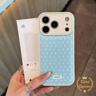 Vỏ Chấm Bi Thời Trang Đơn Giản Tương Thích Cho IPhone 17 11 16 15 12 14 13 Pro Max Air 15 14 16 Plus Họa Tiết Da Toàn Ống Kính Sang Trọng Mới