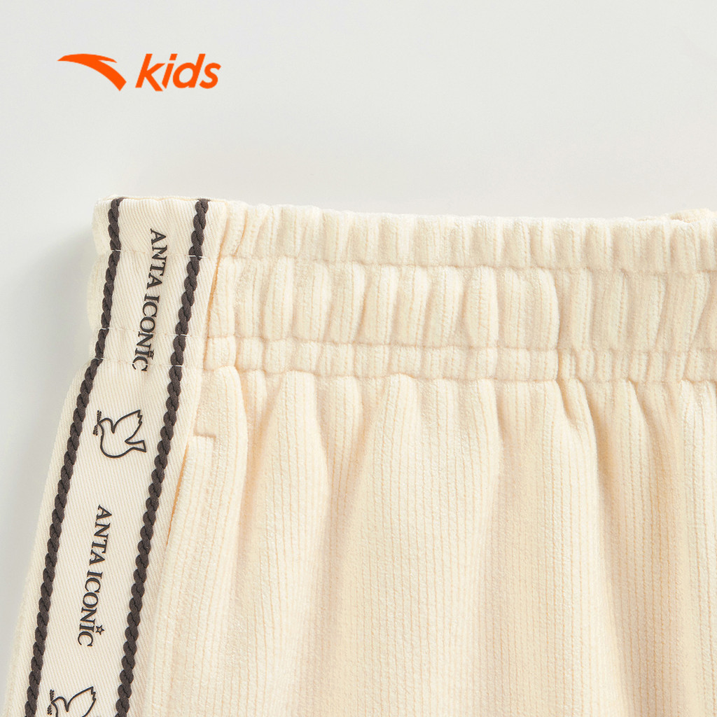 ANTA Kids Quần Dài Thời Trang Bé Gái Ống Đứng, Mềm Mịn 3626A8731