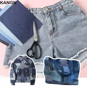Kangn Miếng Dán Vải Jean Tự Dính 15x20cm - Miếng Vá Quần Áo Ủi Không Cần May, DIY Thủ Công Trang Trí Denim