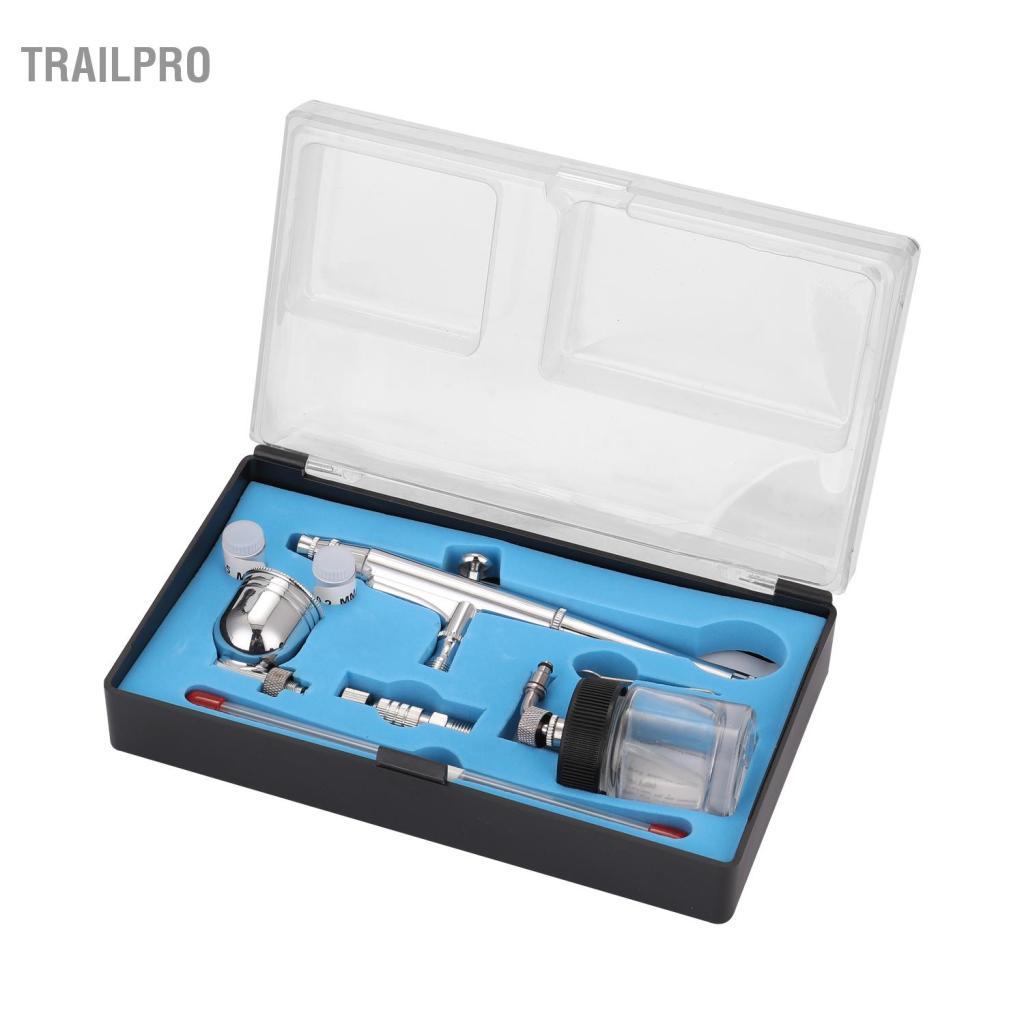 TrailPro Chuyên Nghiệp Bộ Bình Bơm Phun Làm Mô Hình Tranh Nghệ Thuật Với ​​G1/8 Adapter Cờ Lê 2 Chất Lỏng Ly 2 Kim Vòi Phun