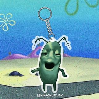 GANTUNGAN KUNCI AKRILIK PLANKTON MEME art By HIKACHU - BOY