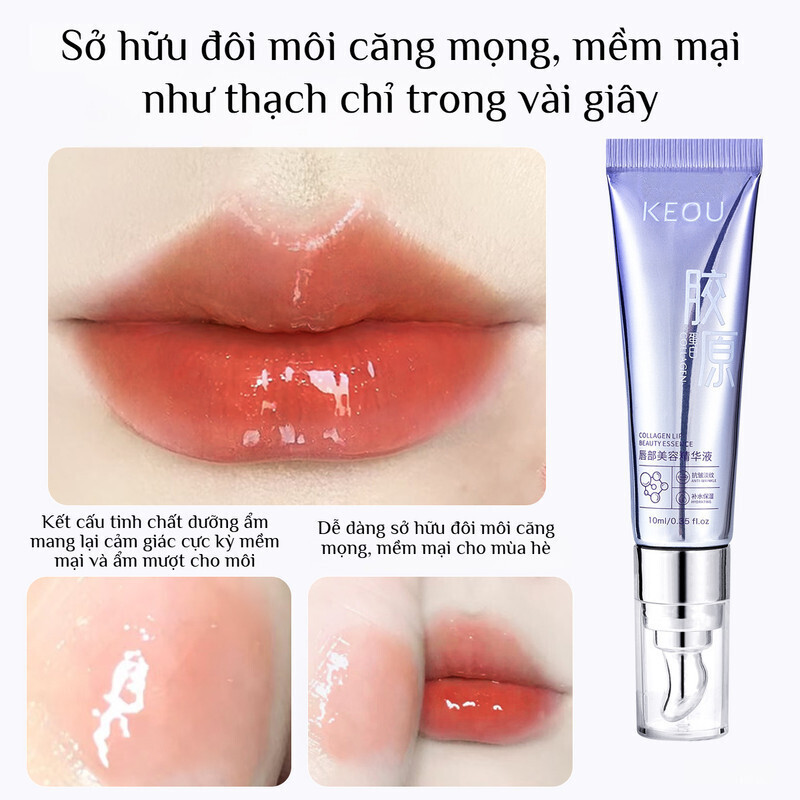 Serum collagen đổi màu cho môi / Serum dưỡng môi / Serum dưỡng ẩm cho môi / Serum dưỡng môi mềm mại và mịn màng/serum cho môi/Tinh Chất Dầu Dưỡng Môi Đổi Màu/Làm Mịn Nếp Nhăn son dưỡng