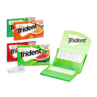Kẹo Cao Su Trident Không Đường Đủ Vị 50.4g (28 Tép) Nhiều Hương Vị Bạc Hà, Quế, Trái Cây, Dưa Hấu