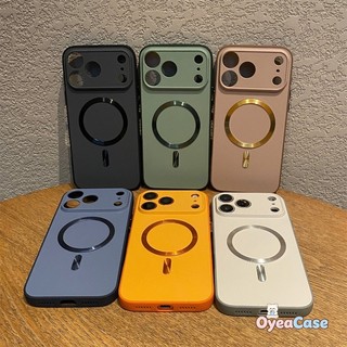 Ốp từ tính mờ cao cấp cho OPPO A6 Pro A6C A6K A6i Plus A6S A6T Pro Reno 15 Pro Max 15F 15C 5G 4G Vỏ sạc không dây mềm hợp thời trang sang trọng dễ thương