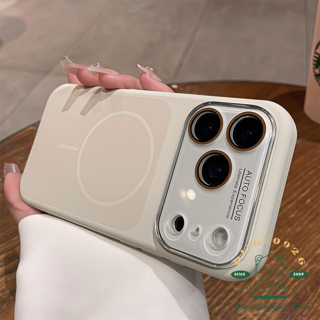 【 Ốp lưng iPhone17 】 Vỏ điện thoại silicon lỏng màu kẹo từ tính iphone17 Pro Max 16 15 14 cho vỏ iPhone Vỏ mềm silicon TPU chống sốc