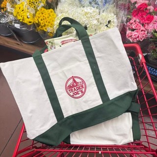 Trader Joe Túi mua sắm cỡ lớn Túi Tote Túi đeo vai dung tích lớn