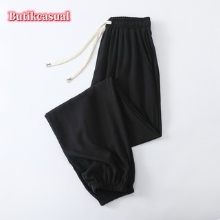 Phụ Nữ rayon Túi Quần Xuân Hè Rời Quần Mới Quần Mỏng Đa Năng Chân Quần