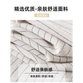Quần ống rộng sọc phong cách Nhật Bản và Phương Tây, plus size, thắt lưng cao, phù hợp mùa hè mát mẻ