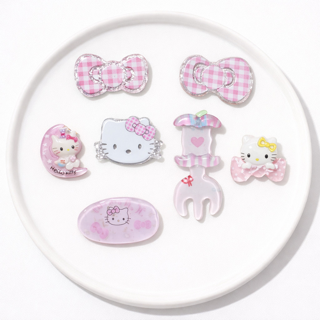 Set Charm HELLO KITTY bộ 7 Set mới siêu kute- Set 4