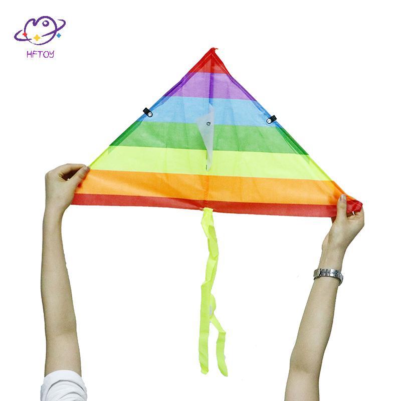 HFTOY Diều Cầu Vồng Với 50M Diều Ngoài Trời Diều Đồ Chơi Trẻ Em Quà Tặng Trẻ Em Đồ Chơi Vải Sân Vườn ~
