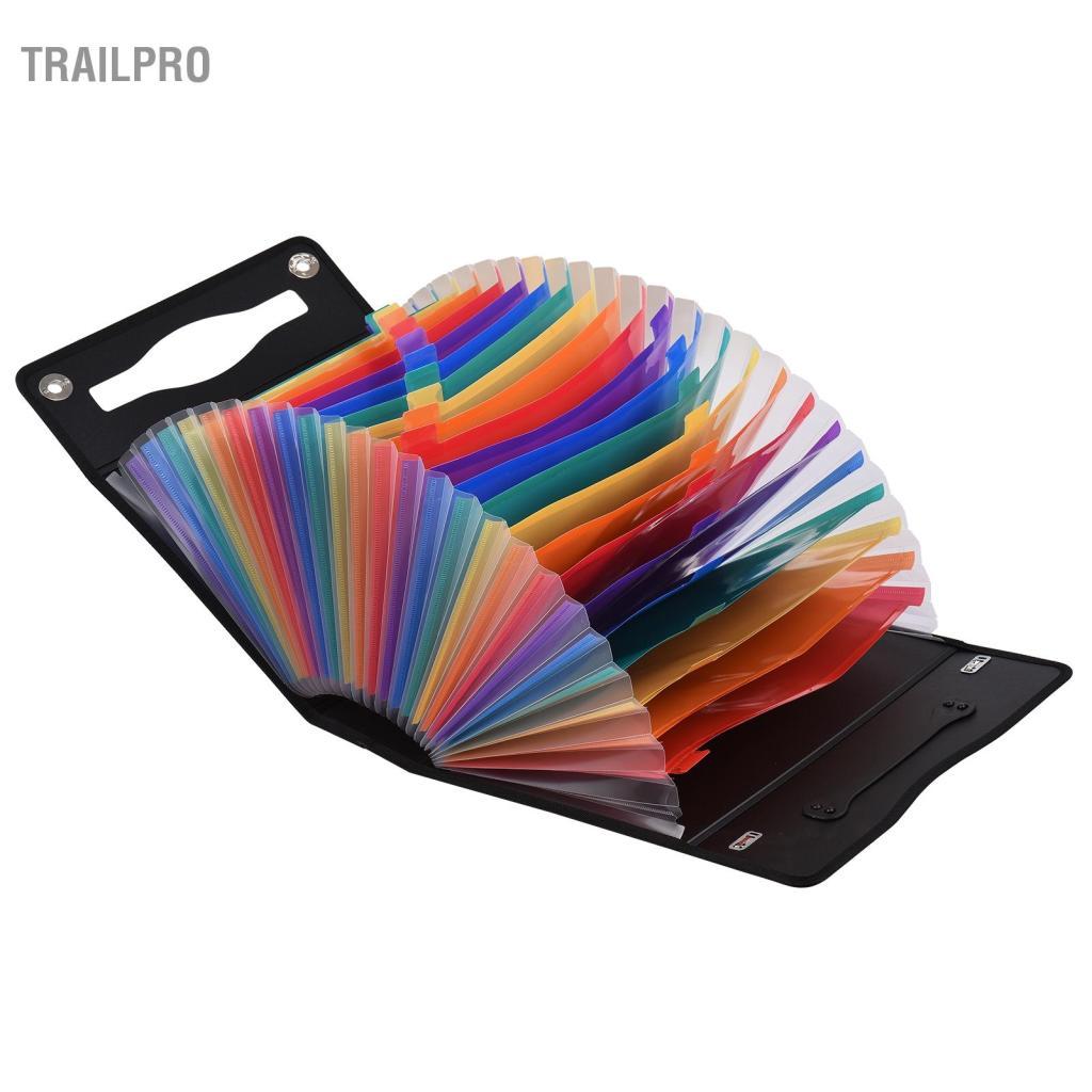 TrailPro File Folder A4 Hồ sơ cho tủ 18 dòng 24 trang Bìa đựng tài liệu Lưu trữ tài liệu tiện lợi hơn (Túi 24 ngăn)