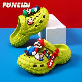 Dép sục Super Mario cho bé – Dép EVA chống trượt mềm nhẹ, dép hoạt hình đi biển mùa hè