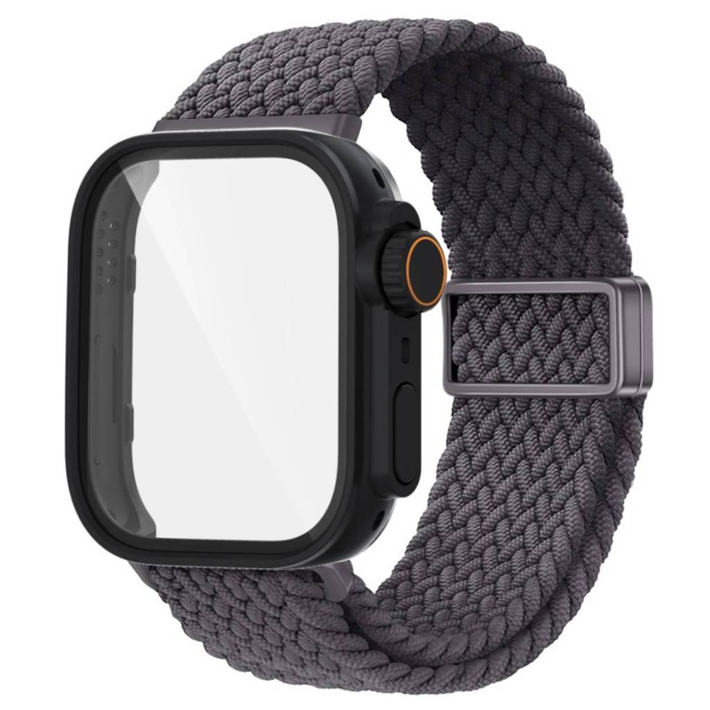 Dây đeo bện Nylon cho Huawei Fit 5/Fit 5 Pro/Fit 4/Fit 4 Pro kèm kính cường lực, khung bảo vệ màn hình