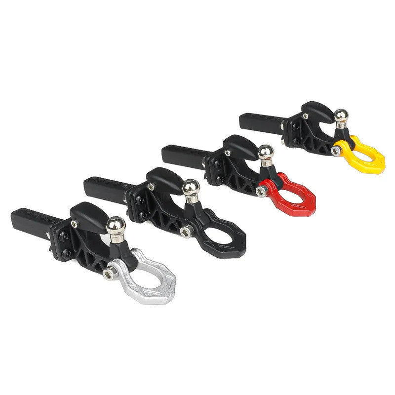 Móc kéo kim loại & cản sau cho bánh xích RC 1 / 10 1 / 8 | Bộ thu dây thả cho Axial SCX10 / TRX4 | Gắn xe kéo hạng nặng | RGT