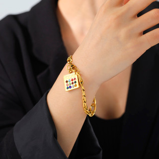 SKYRIM Linh Mục Tấm Lót Cao Cấp Vòng Tay Linh Mục 12 Birthstones Choshen Mishpat Hoshen Thép Không Gỉ Judaica Quà Tặng