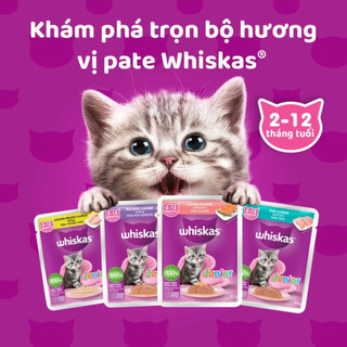[ Combo tiết kiệm 14 - 28 - 56 GÓI ] Pate WHISKAS 80G thức ăn ướt dành cho mèo_WHISKAS -Mèo Phù Thủy