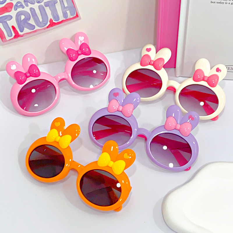 Phim Hoạt Hình Thỏ Tai Kính Mát Cô Gái Bé Đi Chơi Che Nắng Gương Dễ Thương Trẻ Em Hợp Thời Trang Kính Mát 0318