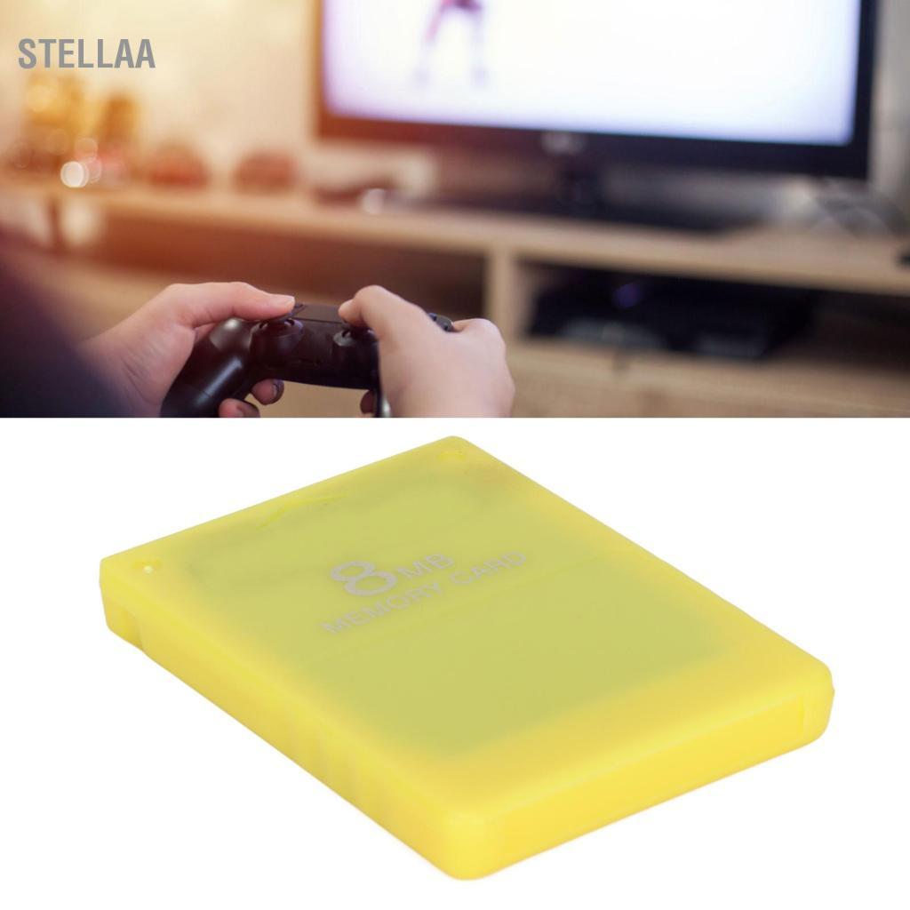 Stellaa Thẻ nhớ Stellaa 8 MB FMCB V1.966 McBoot Bộ lưu trữ dữ liệu ngoài cho tất cả các máy chơi game Chơi game di động cắm và chạy tốc độ cao (Màu vàng)